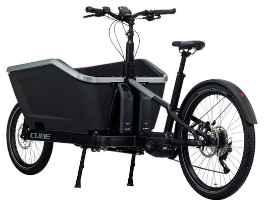 Cube Cargo Sport Dual Hybrid 1000 Electric Cargo Bike Shimano Deore 10S 1000 Wh 20/27.5'' Flash Grey Black 2023