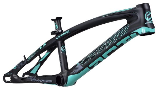 Cuadro BMX Carbono Chase ACT 1.2 Negro/Azul Turquesa