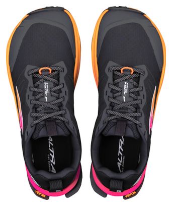 Altra Lone Peak 9+ Women's Trail Running Shoes - Black/Orange/Pink
