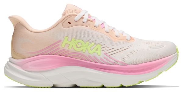 Zapatillas de running Hoka Clifton 11 blancas/rosa para mujer