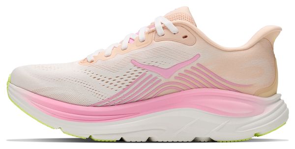 Zapatillas de running Hoka Clifton 11 blancas/rosa para mujer
