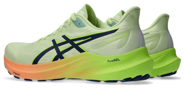 Chaussures Running Asics GT-2000 12 Vert/Orange/Jaune Homme