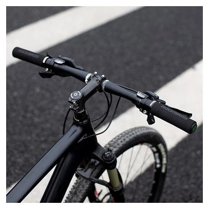 Paire de poignées de vélo en éponge - vert et noir