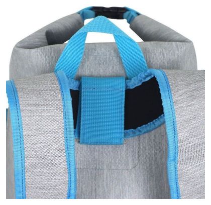 Sac à dos étanche urbain 20L TPU gris turquoise Zulupack