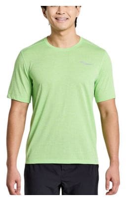 Maillot manches courtes Saucony Stopwatch Run Vert