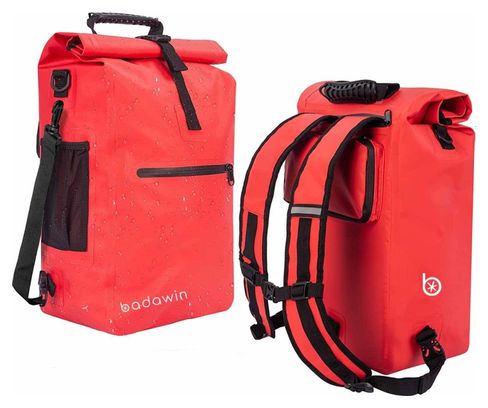 BADAWIN SAC DE VELO EN SAC À DOS SACOCHE DE PORTE-BAGAGES SAC  BANDOULIÈRE SAC À PORTER À LA MAIN 25L ALI ROUGE