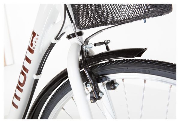 Vélo de Ville Moma Bikes City Classic 28'' Shimano 18V Blanc