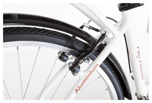Vélo de Ville Moma Bikes City Classic 28'' Shimano 18V Blanc