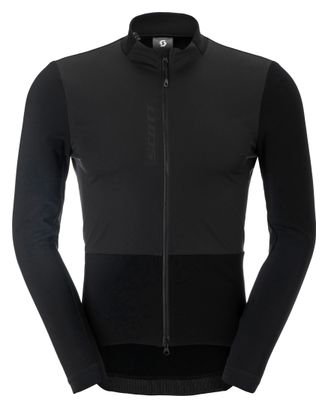 Maillot de manga larga Scott RC Pro Warm Windbreaker negro para hombre