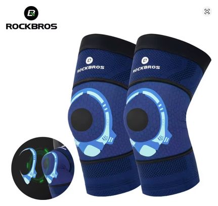 Shockproof cycling knee pads black ROCKBROS