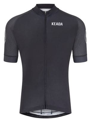 Maillot de cyclisme femme essentiel à manches courtes - Noir