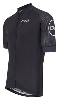 Maillot de cyclisme femme essentiel à manches courtes - Noir