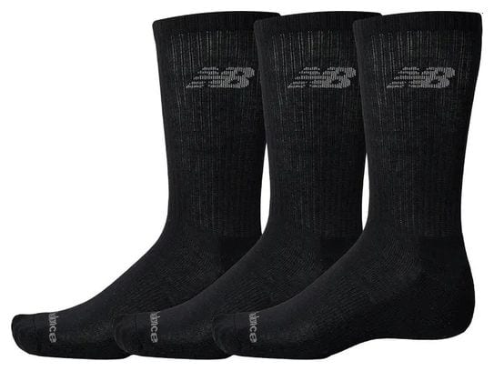 Hohe Socken (3 Paar) New Balance Performance Basic Crew Schwarz