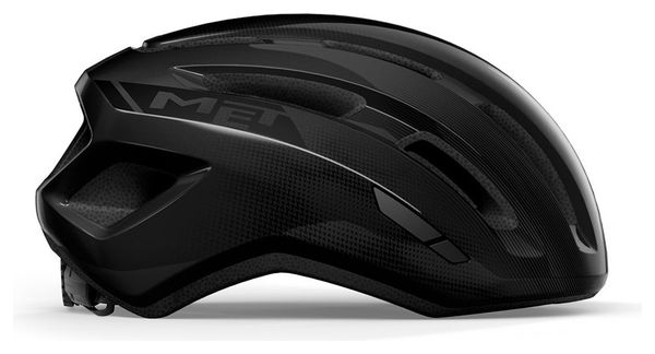 Casque Route Met Miles Noir Brillant