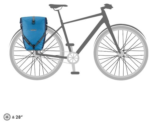 Paire de Sacoches de Porte-Bagages Ortlieb Back-Roller Plus 40L Bleu Dusk Denim