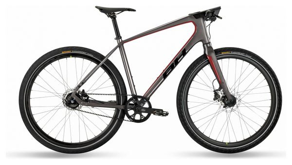 Vélo de Ville Fitness BH Silvertip Pro Shimano Alfine 11V Courroie 700 mm Gris / Rouge 2021