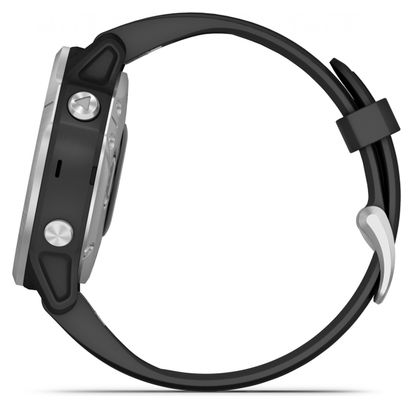 Garmin fenix 6S GPS Horloge Zilver Zwart met Zwarte Polsband