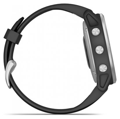 Garmin fenix 6S GPS Horloge Zilver Zwart met Zwarte Polsband