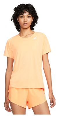 Maillot manches courtes Nike Dri-Fit Race Orange Femme