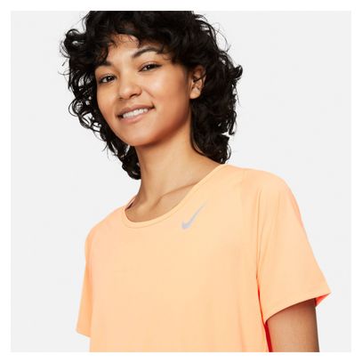 Maillot manches courtes Nike Dri-Fit Race Orange Femme