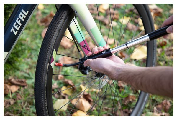 Mini Pompe Zefal Gravel 5.5 bar / 80 psi Aluminium Noir