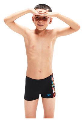 Speedo Eco+ Dig Panel Aquashort Schwarz Rot