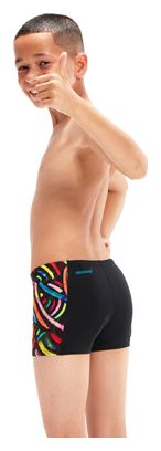 Speedo Eco+ Dig Panel Aquashort Zwart Rood
