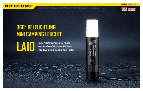 Nitecore LA10 - Lanterne de camping CREE XP-G2 S3 LED 135 lumens