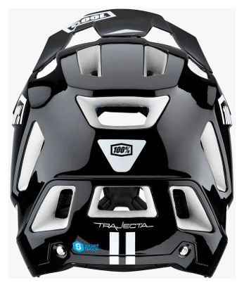 Casco Integral 100% Trajecta Fidlock Negro / Blanco