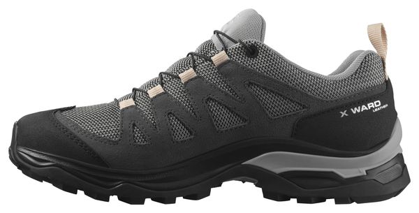 Salomon X Ward Leather GTX Women's Hiking Shoes Grey