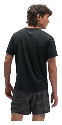 Maglietta da corsa Hoka EveryRun nera da uomo