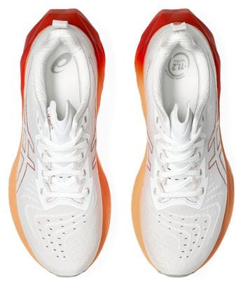 Zapatillas de Running Asics Novablast 4 Blanco/Naranja Hombre