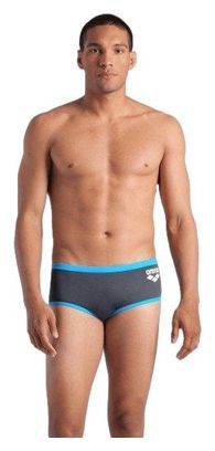 Arena One Big Logo Low Waist Badeanzug Grau/Blau Herren