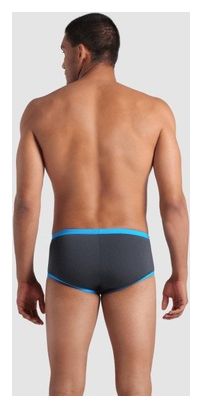 Arena One Big Logo Low Waist Badeanzug Grau/Blau Herren