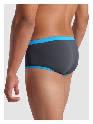Arena One Big Logo Low Waist Badeanzug Grau/Blau Herren