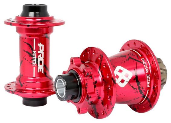 Paire de Roues Alu Pro Pride Helium M24 Matrix Splash 20/15mm Red