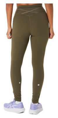 Asics Nagino Run Adjustable Khaki Women's Long Tights