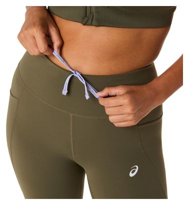 Asics Nagino Run Adjustable Khaki Women's Long Tights
