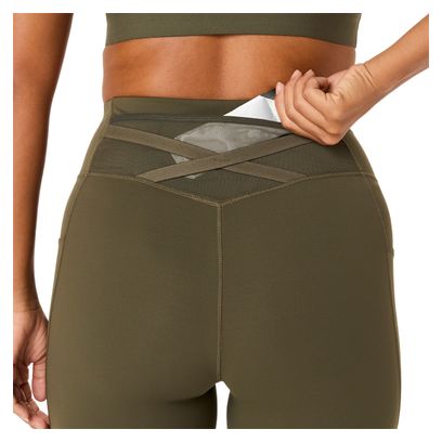 Asics Nagino Run Adjustable Khaki Women's Long Tights