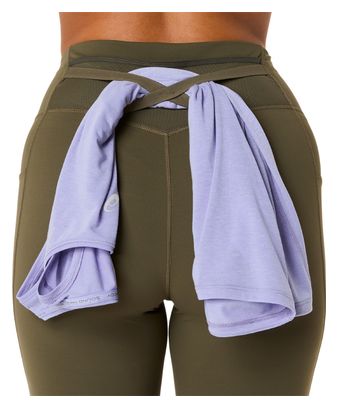 Asics Nagino Run Adjustable Khaki Women's Long Tights