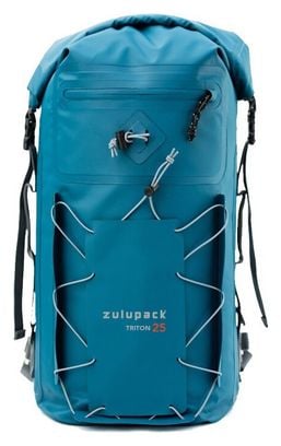 Sac à dos étanche poche à eau 25L bleu Zulupack