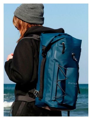 Sac à dos étanche poche à eau 25L bleu Zulupack