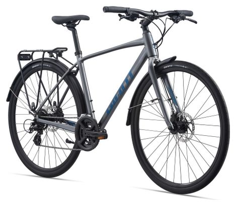 Vélo VTC Giant Escape 2 City Disc Shimano Altus 8V 700mm Gris Charcoal