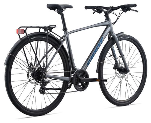 Vélo VTC Giant Escape 2 City Disc Shimano Altus 8V 700mm Gris Charcoal