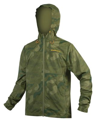Endura Hummvee Camo Windbreaker Jacket Green