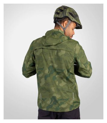 Endura Hummvee Camo Windbreaker Jacket Green