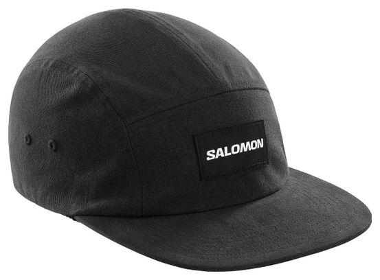 Salomon Five Panel Cap Black Unisex