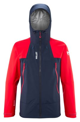 Millet K Hybrid Gore Tex Waterproof Jacket Blue Red Alltricks