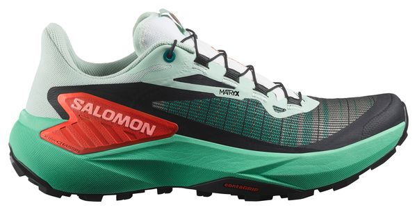 Zapatillas de trail para mujer Salomon Genesis Verde/Rojo