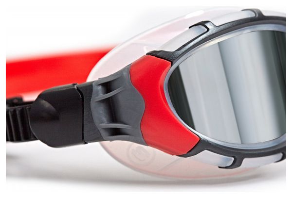 ZOGGS Predator Flex Titanium Frame Red Mirror - Regular Fit - Lunettes Triathlon et natation